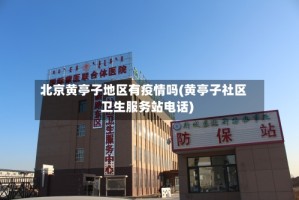 北京黄亭子地区有疫情吗(黄亭子社区卫生服务站电话)