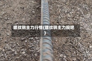 螺纹钢主力行情(螺纹钢主力股吧)