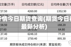 期货行情今日期货查询(期货今日行情最新分析)