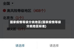 国家疫情等级分类地区(国家疫情等级分类地区标准)