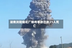 湖南浏阳烟花厂爆炸事故已致21人死亡