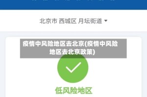 疫情中风险地区去北京(疫情中风险地区去北京政策)