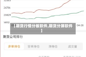 【期货行情分板软件,期货分屏软件】