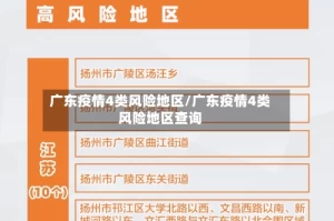 广东疫情4类风险地区/广东疫情4类风险地区查询