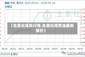 【生意社煤炭行情,生意社煤焦油最新报价】