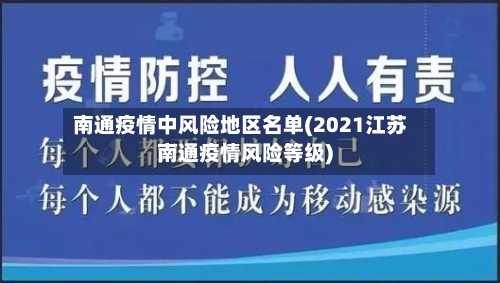 南通疫情中风险地区名单(2021江苏南通疫情风险等级)-第1张图片