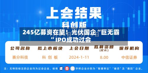 245亿募资在望！光伏国企“巨无霸	”IPO成功过会-第1张图片