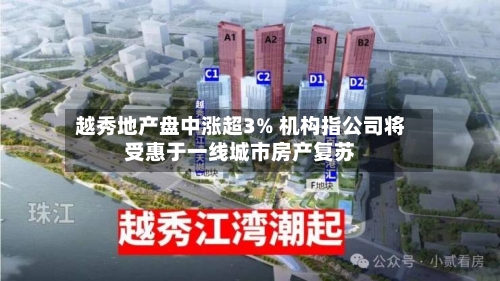 越秀地产盘中涨超3% 机构指公司将受惠于一线城市房产复苏-第1张图片