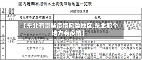【东北有哪些疫情风险地区,东北那个地方有疫情】-第2张图片