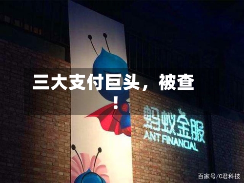 三大支付巨头，被查！-第2张图片
