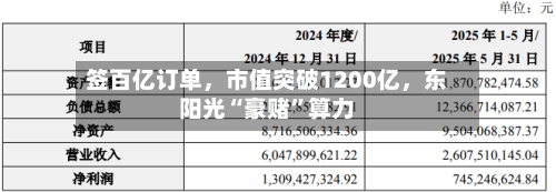 签百亿订单，市值突破1200亿，东阳光“豪赌	”算力-第1张图片