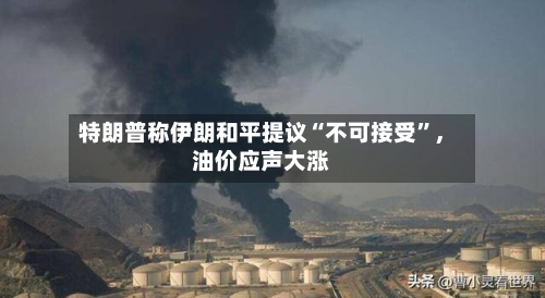 特朗普称伊朗和平提议“不可接受”，油价应声大涨-第1张图片
