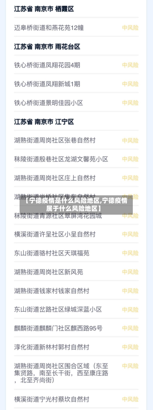 【宁德疫情是什么风险地区,宁德疫情属于什么风险地区】-第1张图片