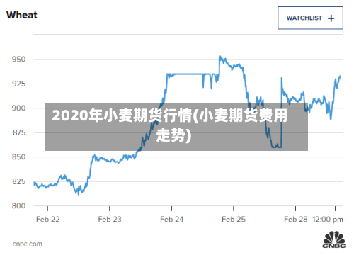 2020年小麦期货行情(小麦期货费用走势)-第1张图片