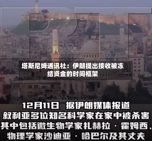 塔斯尼姆通讯社：伊朗提出接收被冻结资金的时间框架-第2张图片