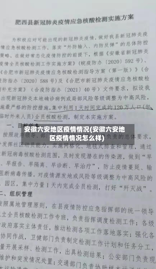 安徽六安地区疫情情况(安徽六安地区疫情情况怎么样)-第1张图片