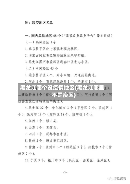 黑龙江哪个没疫情地区(黑龙江哪里不是疫区)-第1张图片