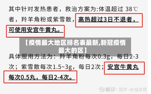 【疫情最大地区排名表最新,新冠疫情最大的区】-第1张图片